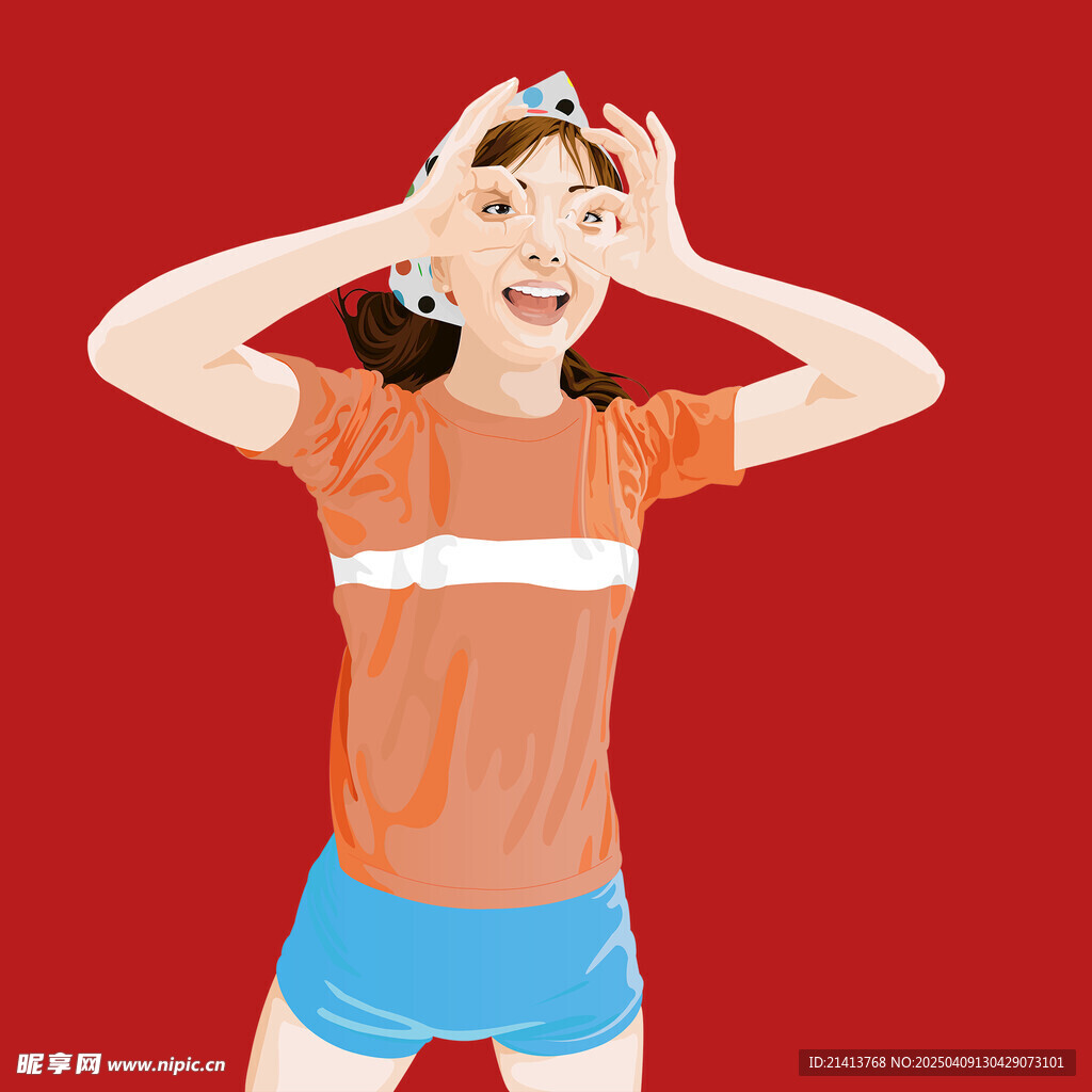 插畫女孩女人