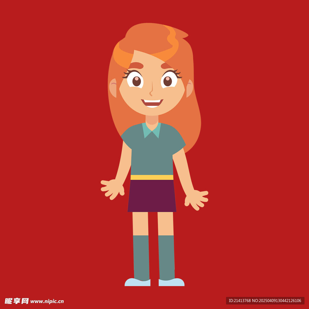 插畫女孩女人