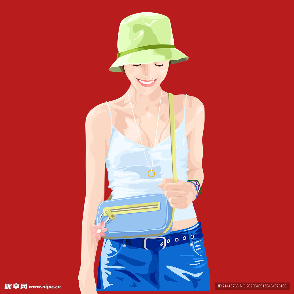 插畫女孩女人