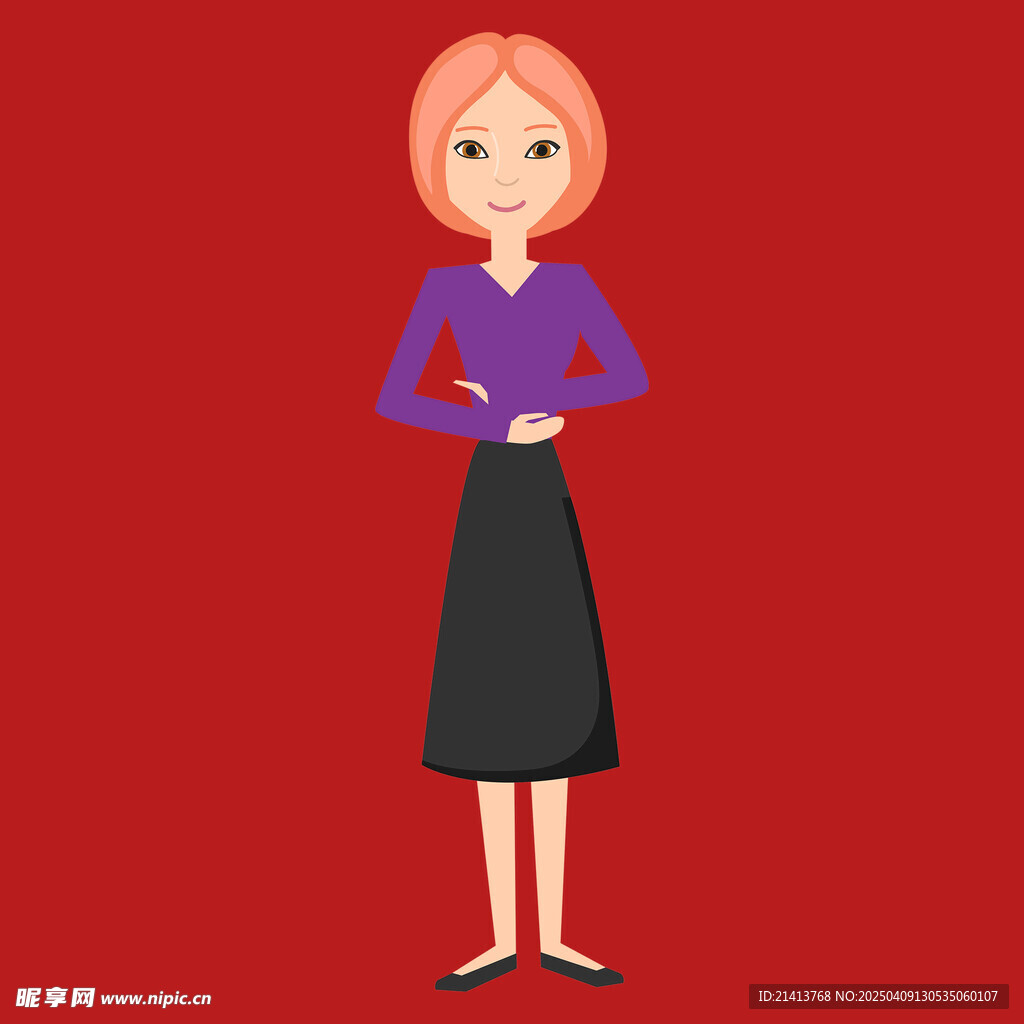 插畫女孩女人