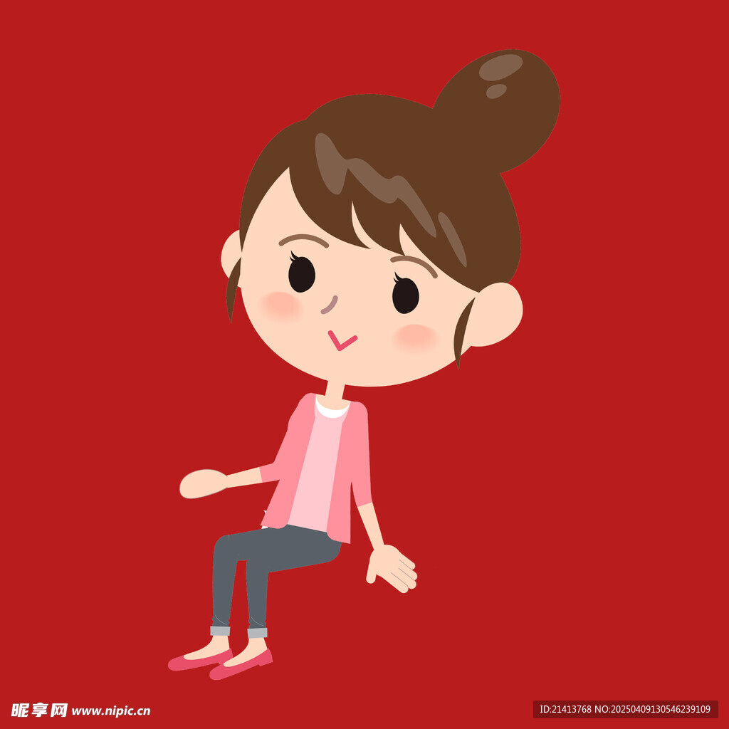 插畫女孩女人