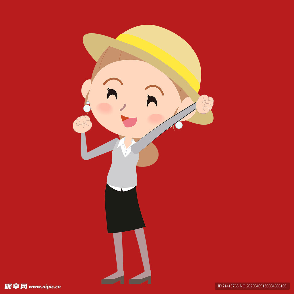 插畫女孩女人