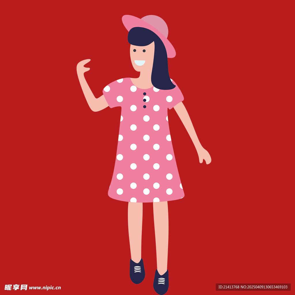 插畫女孩女人