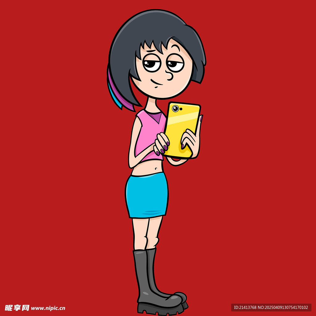 插畫女孩女人