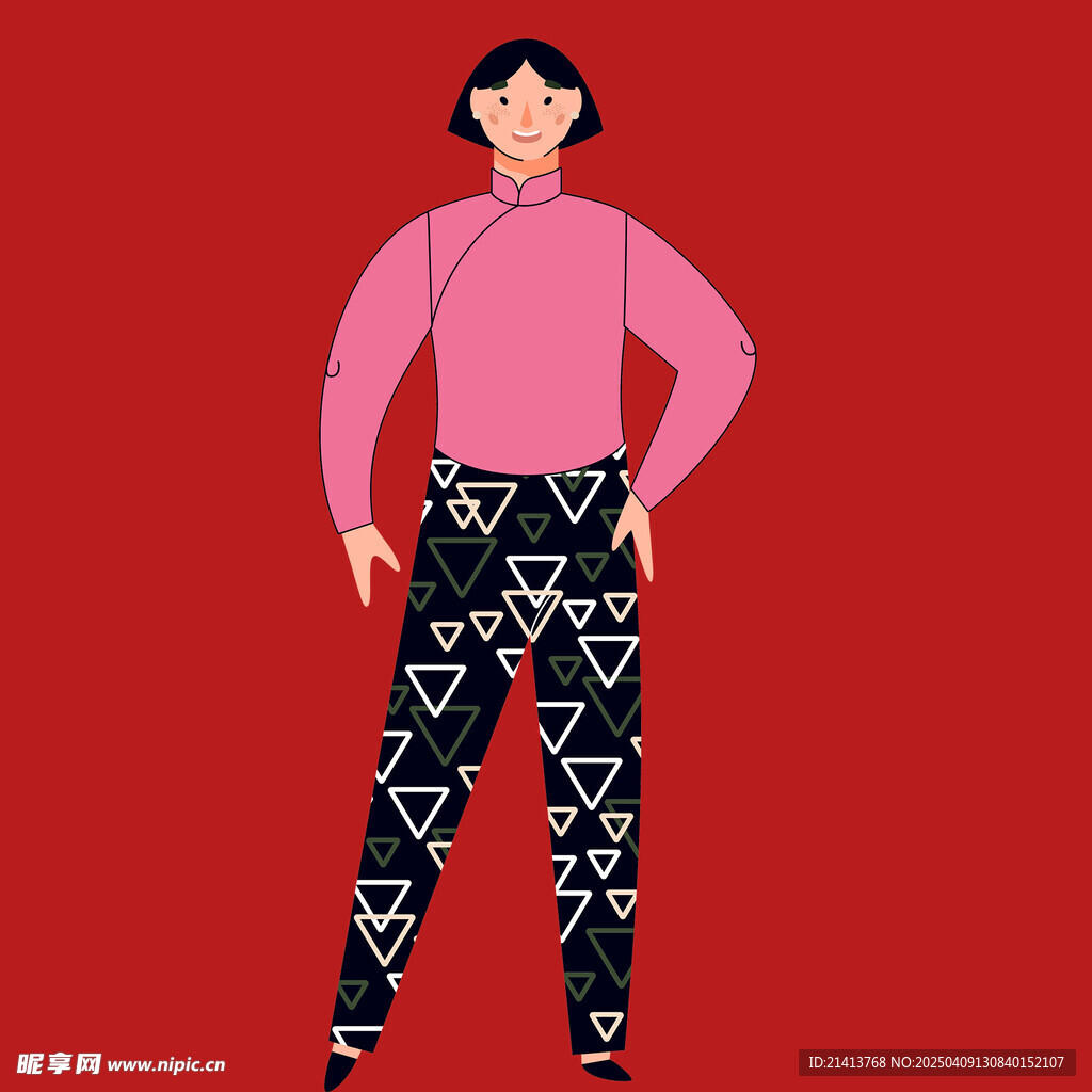 插畫(huà)女孩女人