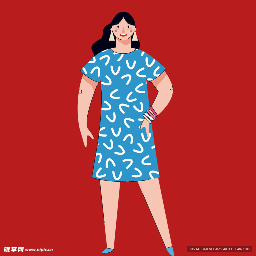 插畫女孩女人