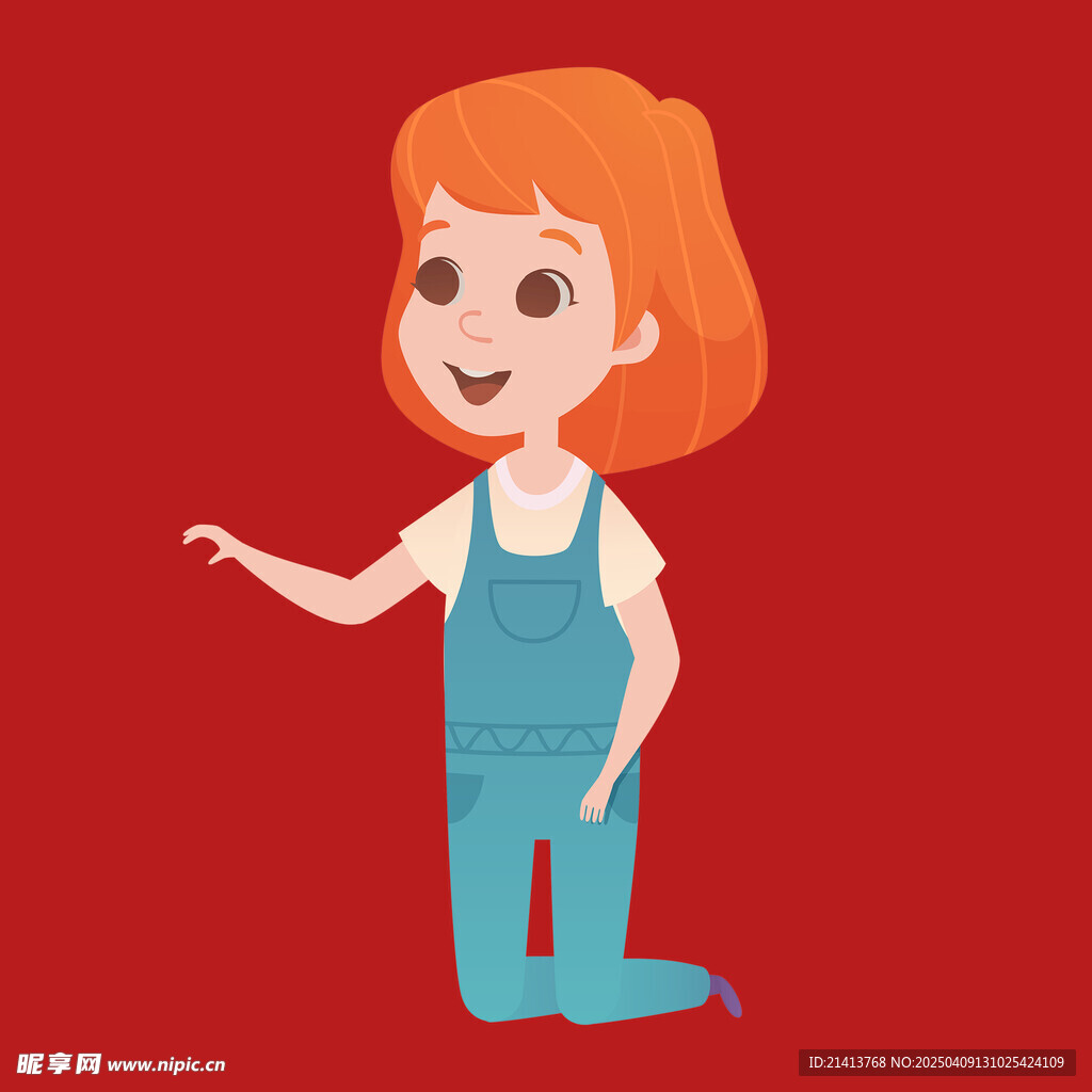 插畫女孩女人