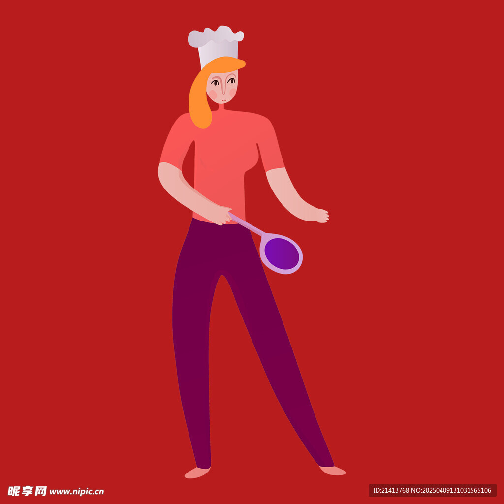 插畫女孩女人