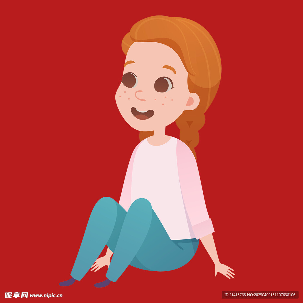 插畫女孩女人