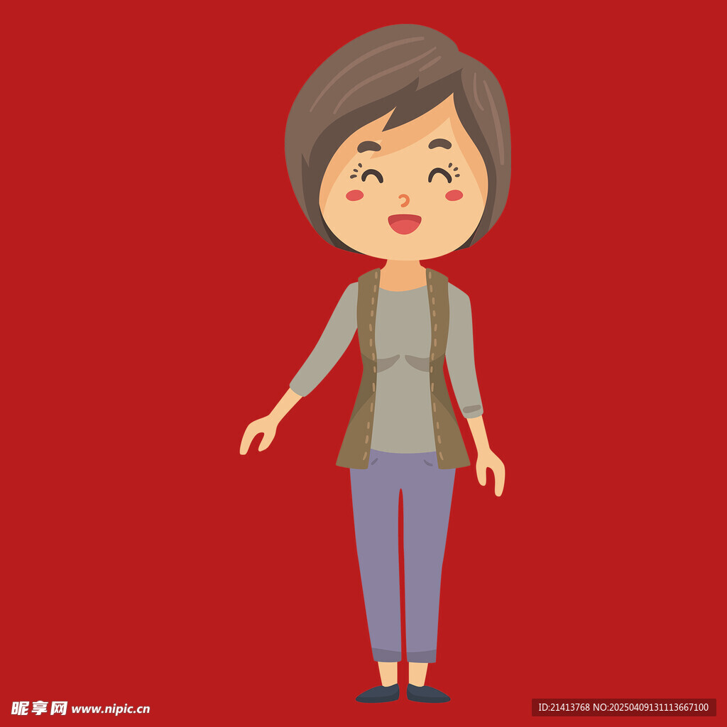 插畫女孩女人