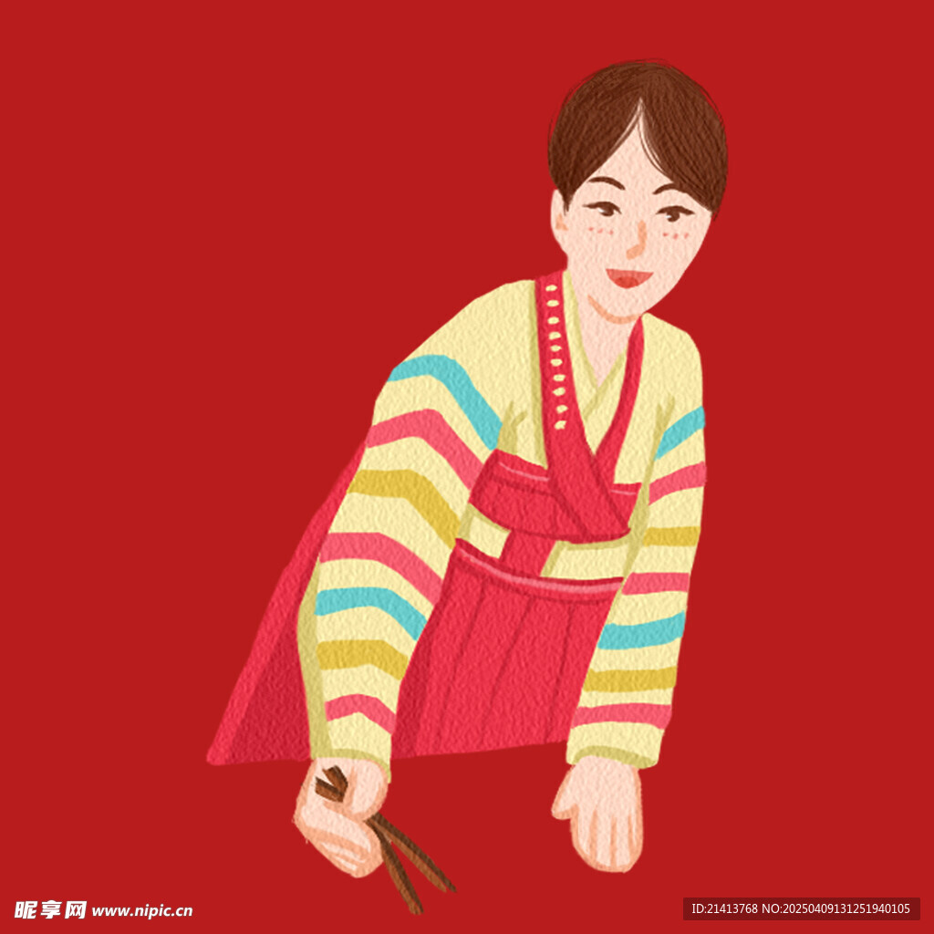 插畫女孩女人