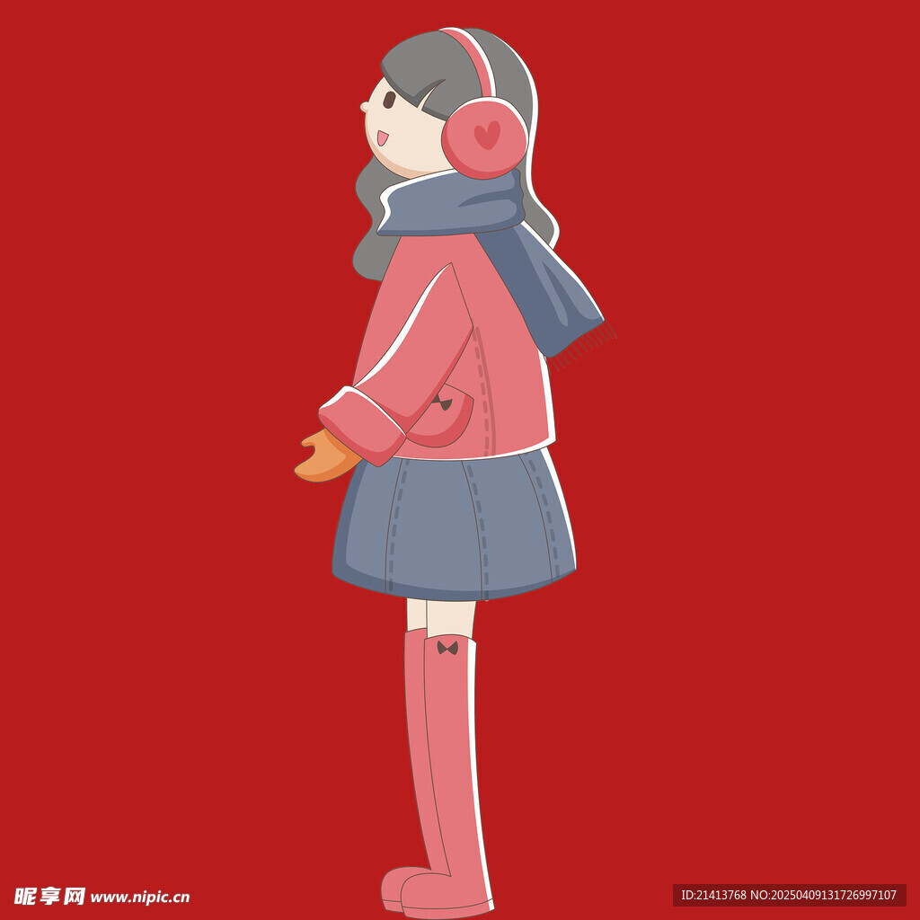 插畫女孩女人