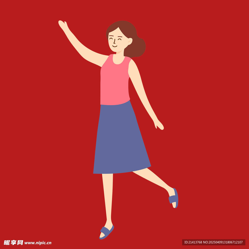 插畫女孩女人