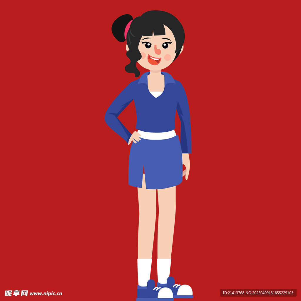 插畫女孩女人