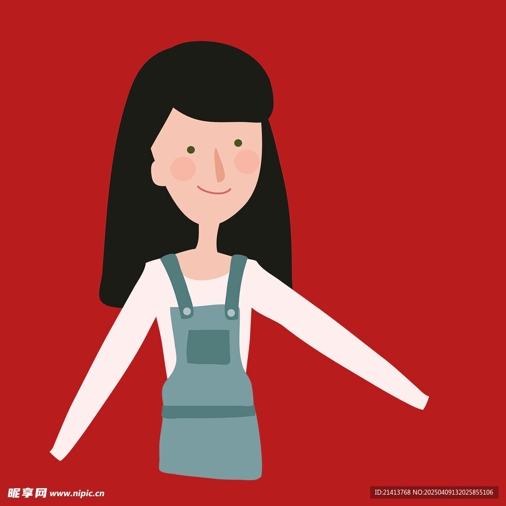 插畫女孩女人