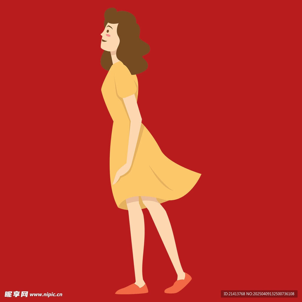 插畫女孩女人