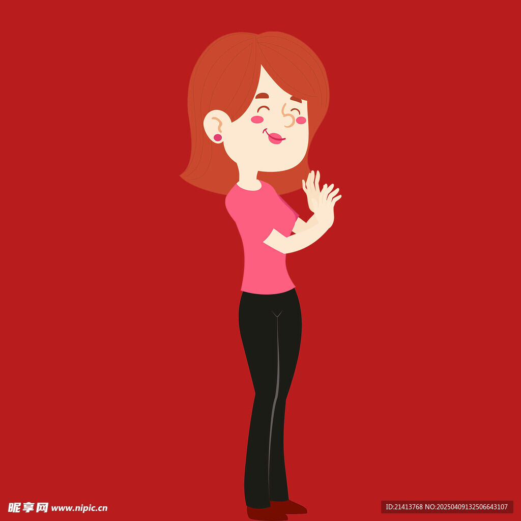 插畫女孩女人