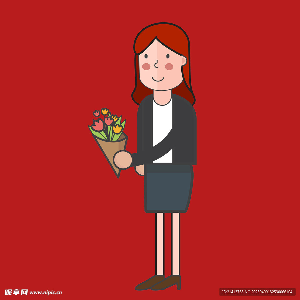 插畫女孩女人