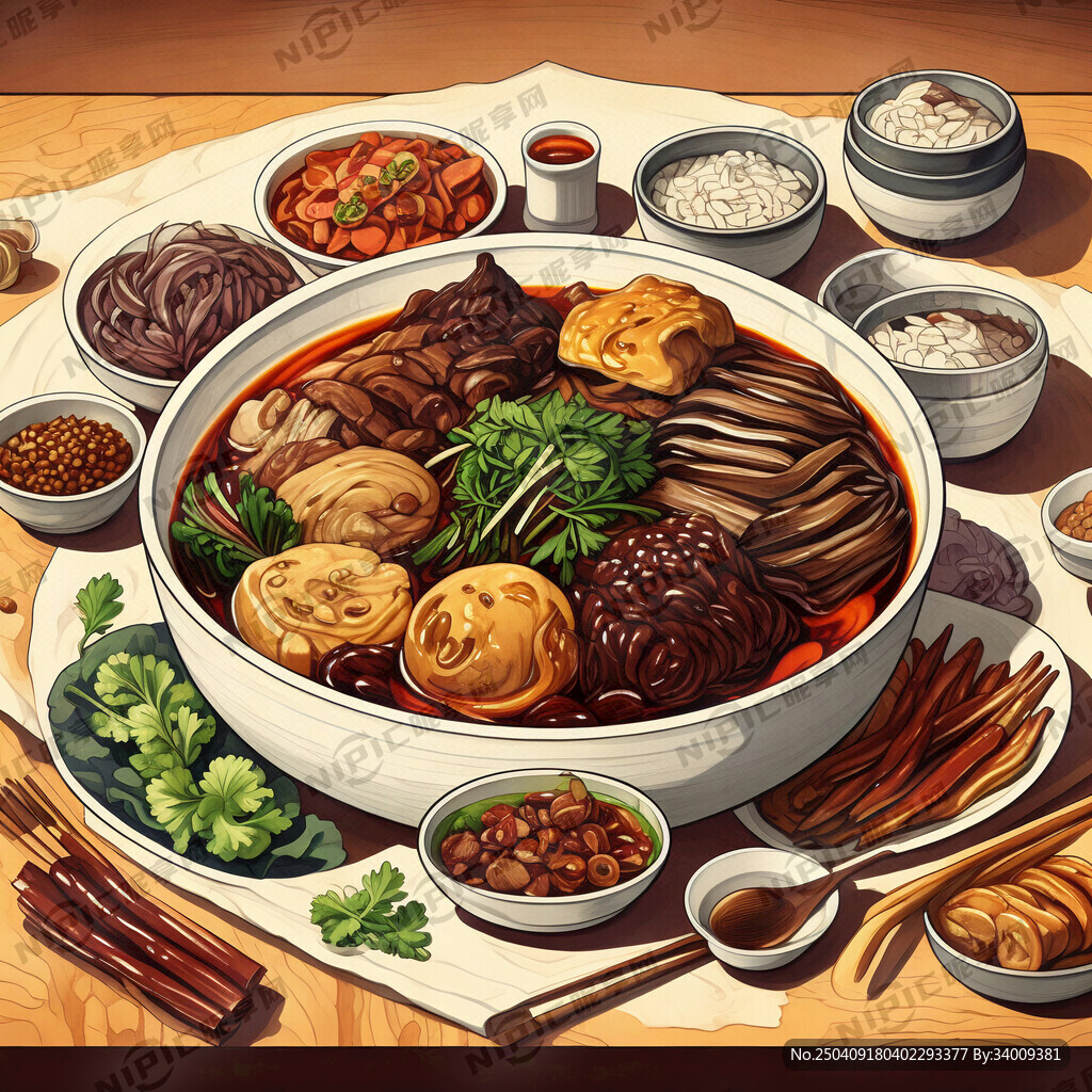 鹵菜插畫