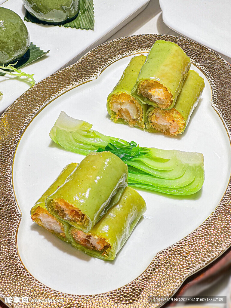 艾汁脆皮鮮蝦腸