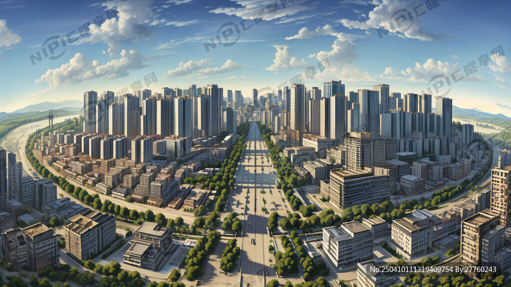 襄陽市襄州區(qū)全景圖