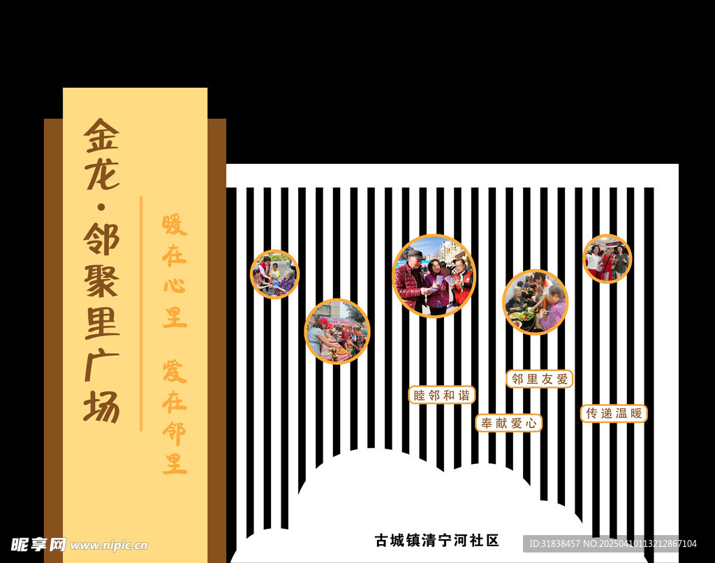 社區(qū)廣場立牌