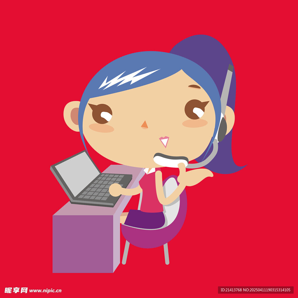 商務客服女孩