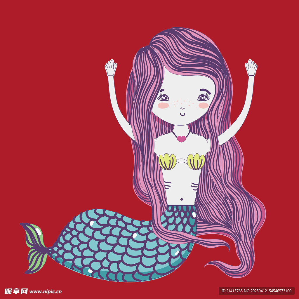 手繪美人魚