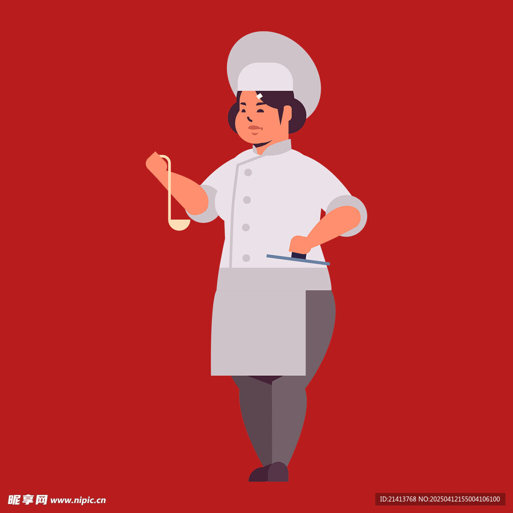 手繪卡通廚師
