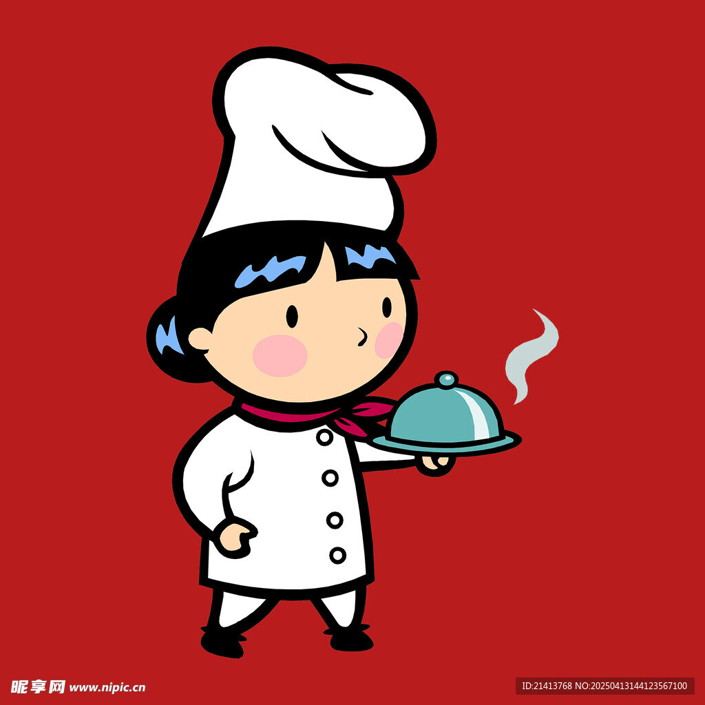 手繪卡通廚師