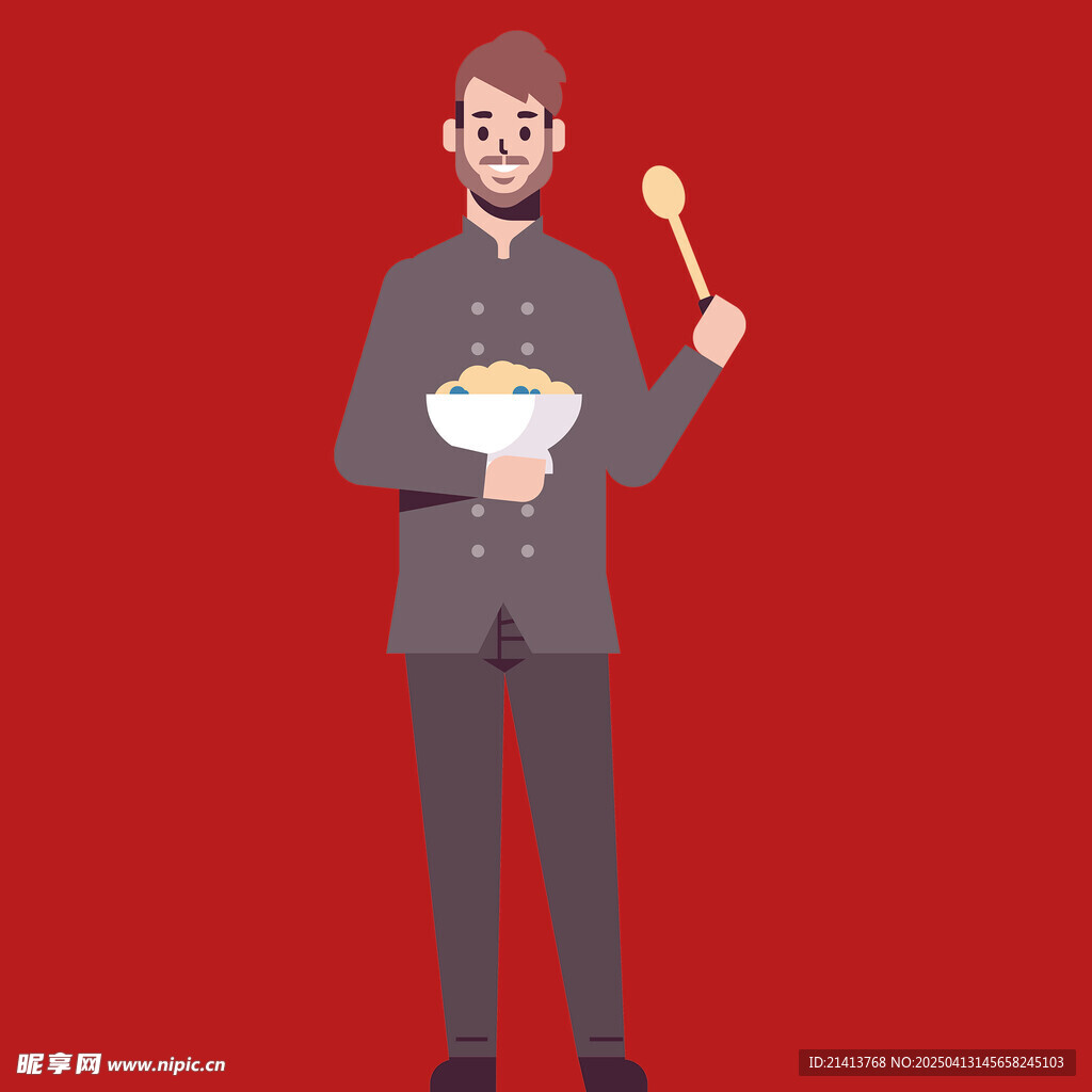 手繪卡通廚師