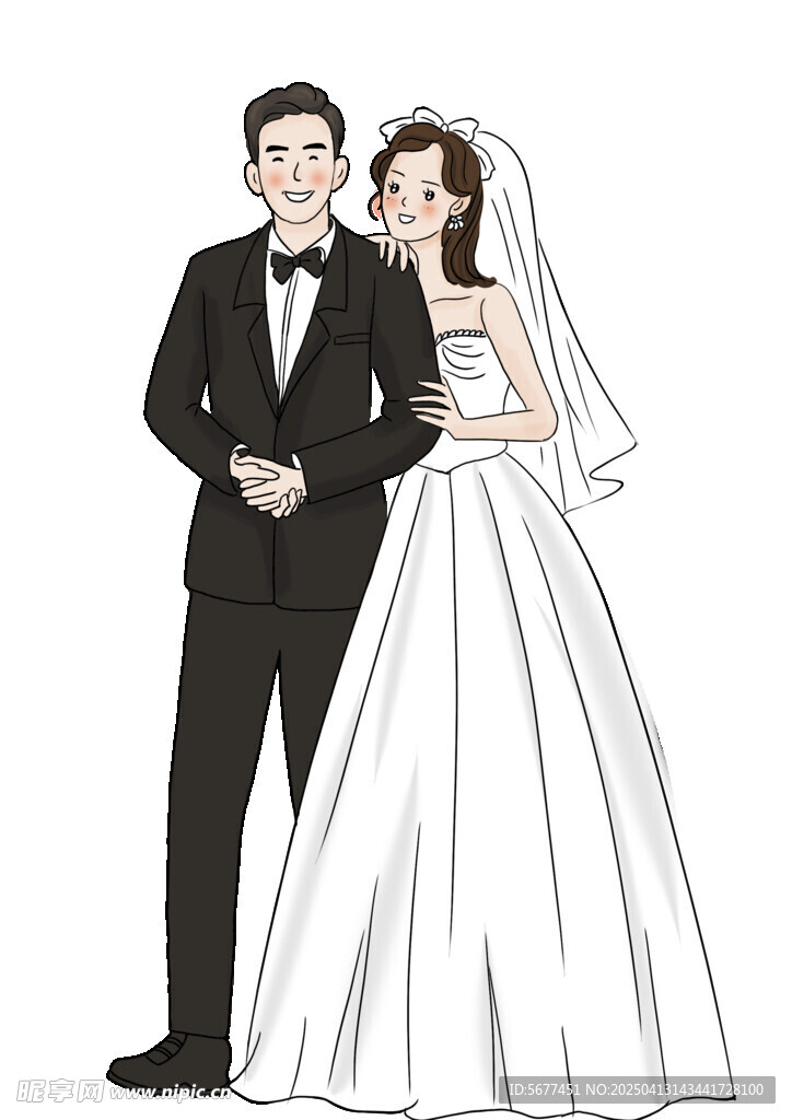 婚禮卡通牌
