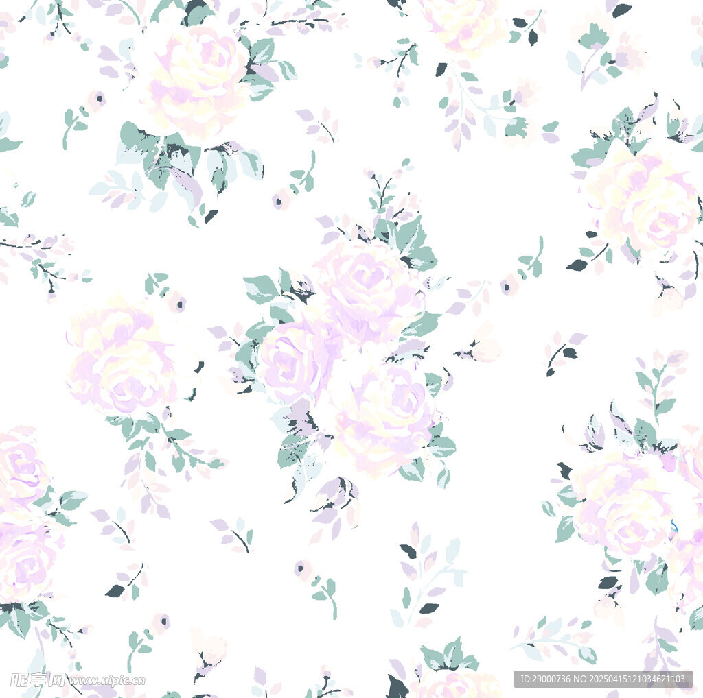 淡雅花卉圖案背景