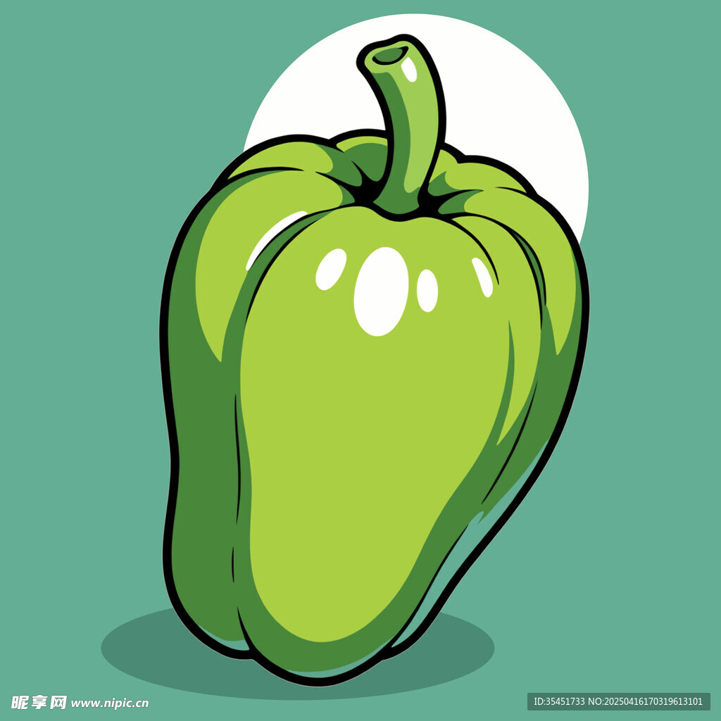手繪卡通創(chuàng)意青椒