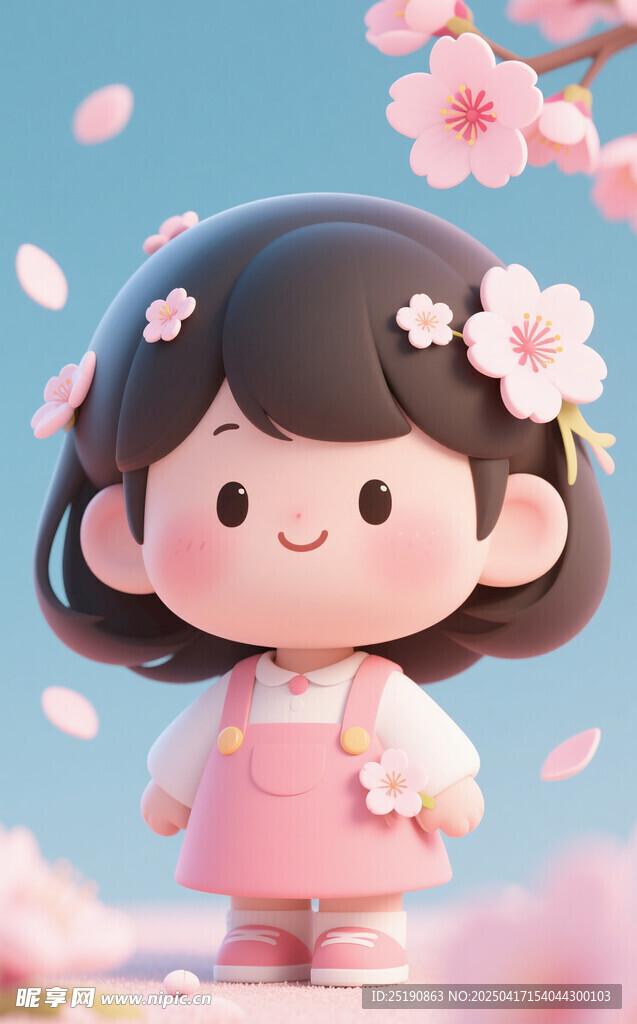 櫻花少女玩偶 櫻花卡通人物