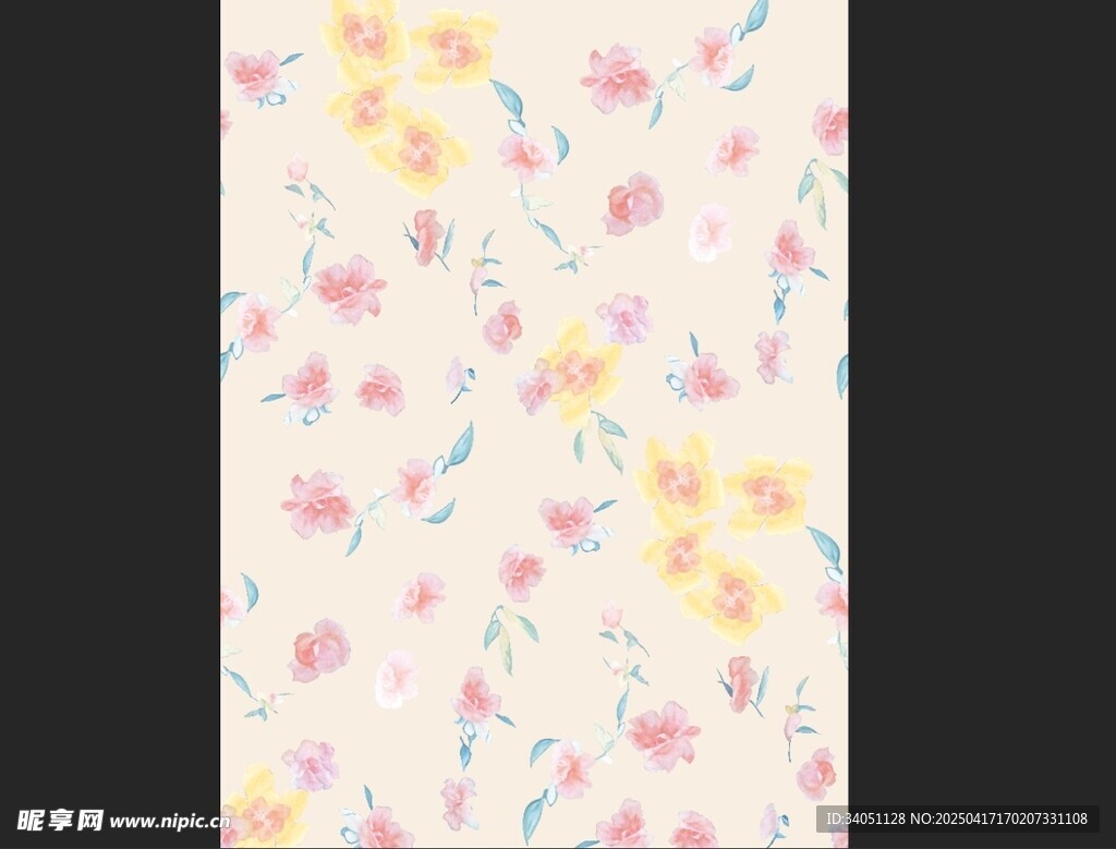 清新花卉圖案背景圖