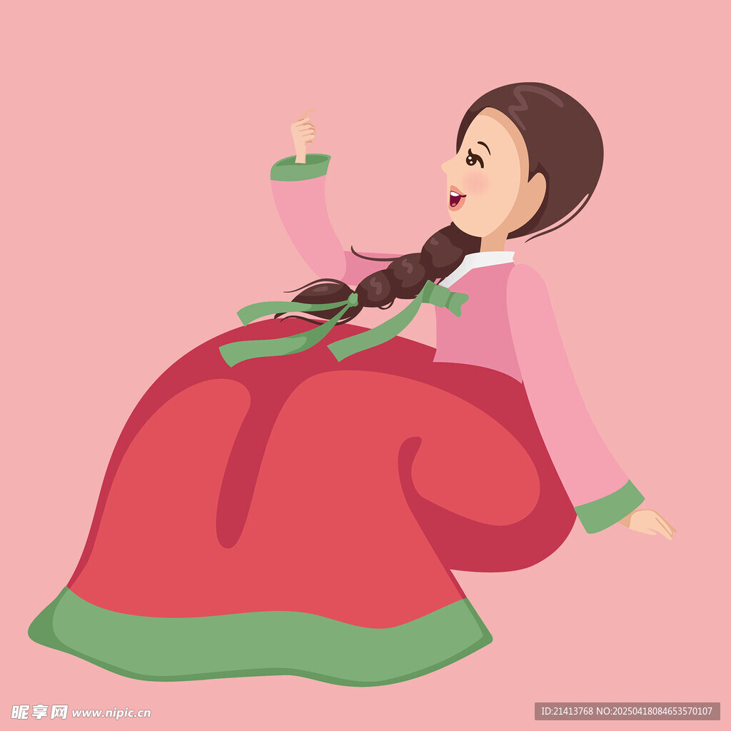 身著傳統服飾的優雅女子