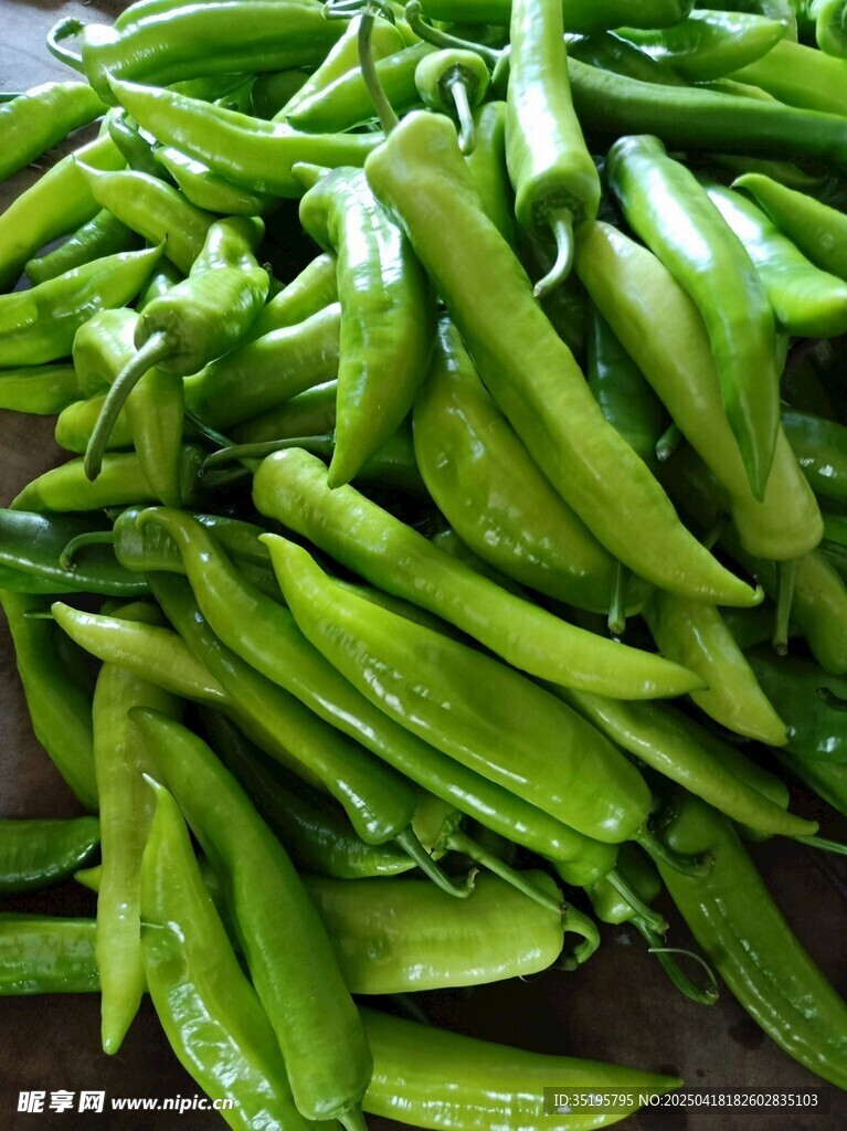新鮮翠綠的長豆角