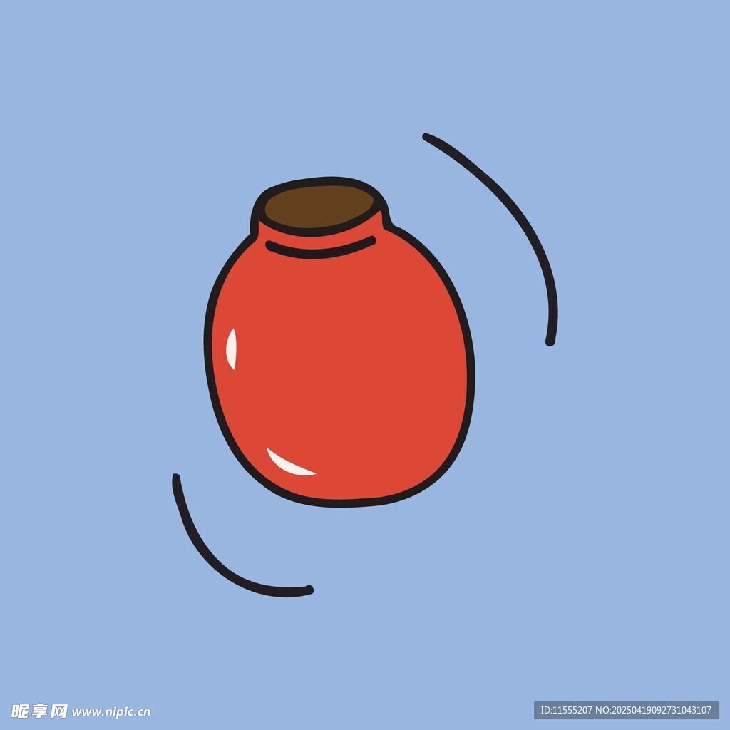 紅色陶罐動態(tài)插畫