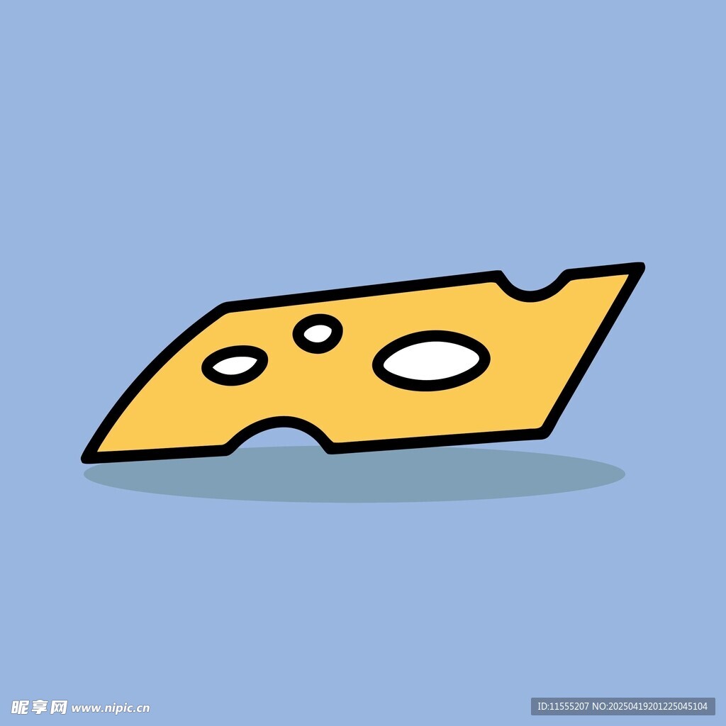 卡通黃色刀片插畫