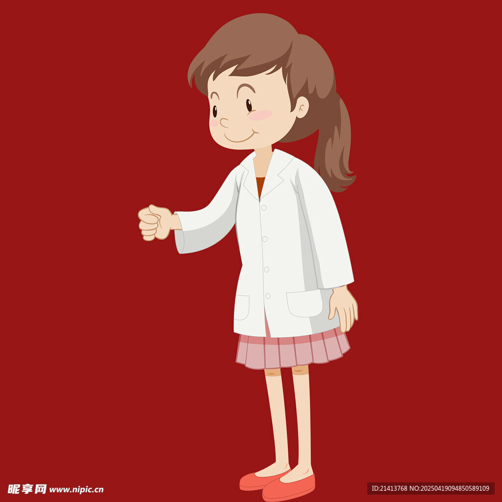 可愛女醫生指引方向