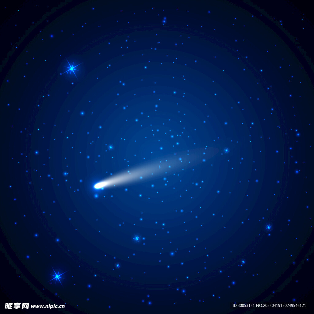 夜空中的彗星