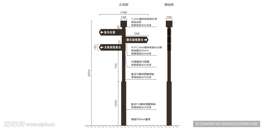 多向指示牌
