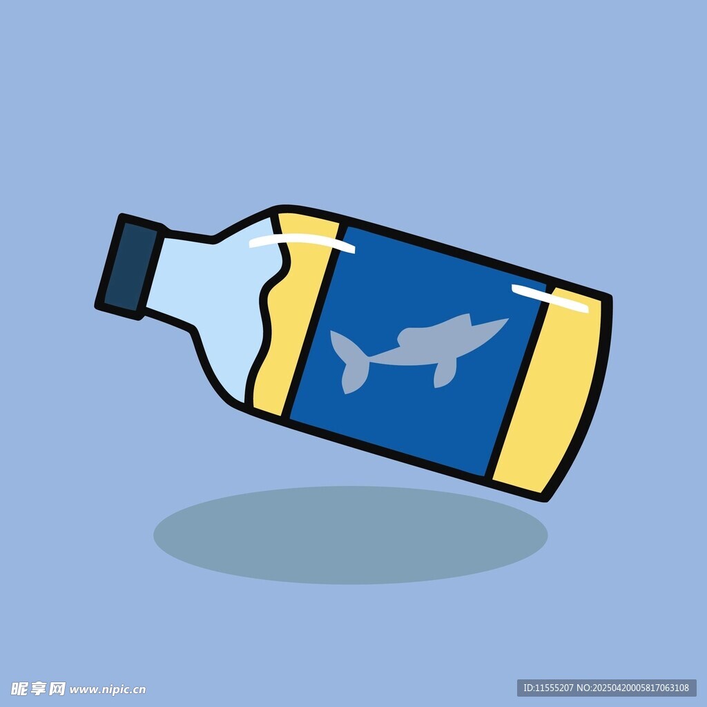 瓶中魚插畫