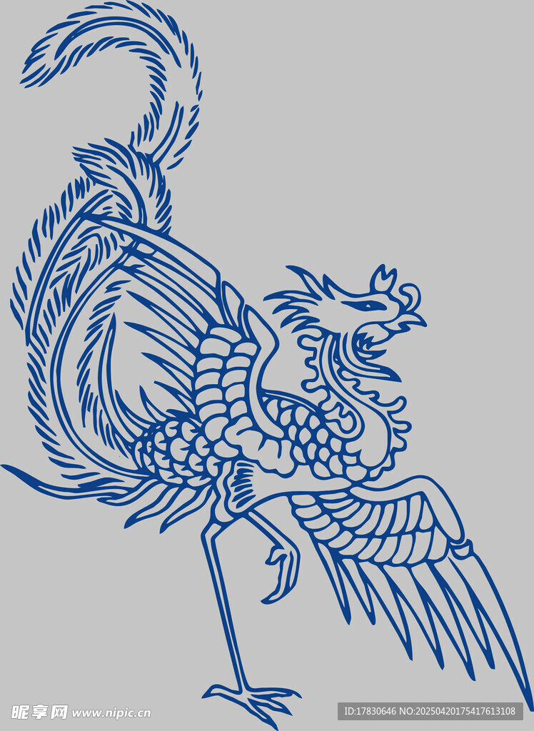 傳統(tǒng)風格鳳凰圖案設(shè)計