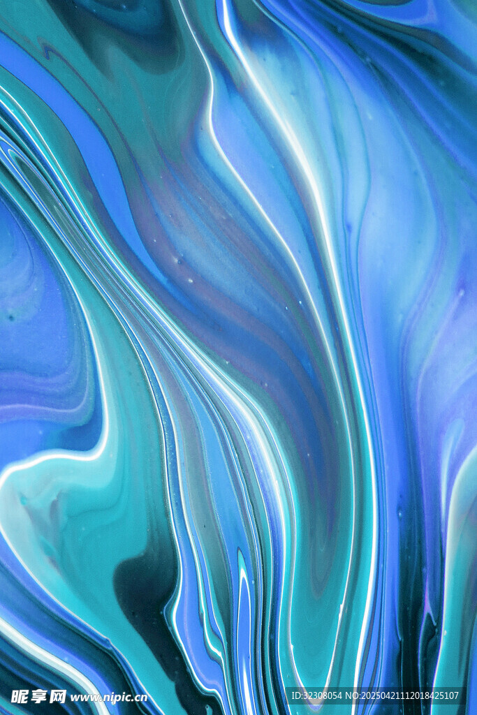 夢幻藍調流體藝術紋理