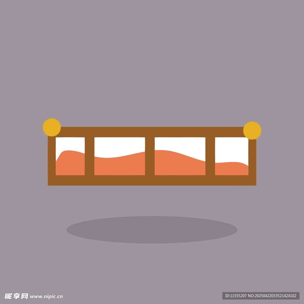 卡通風格嬰兒床