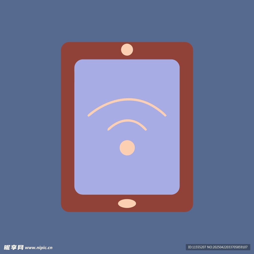 帶WiFi標(biāo)志的平板設(shè)備