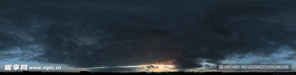 夜幕下的天空