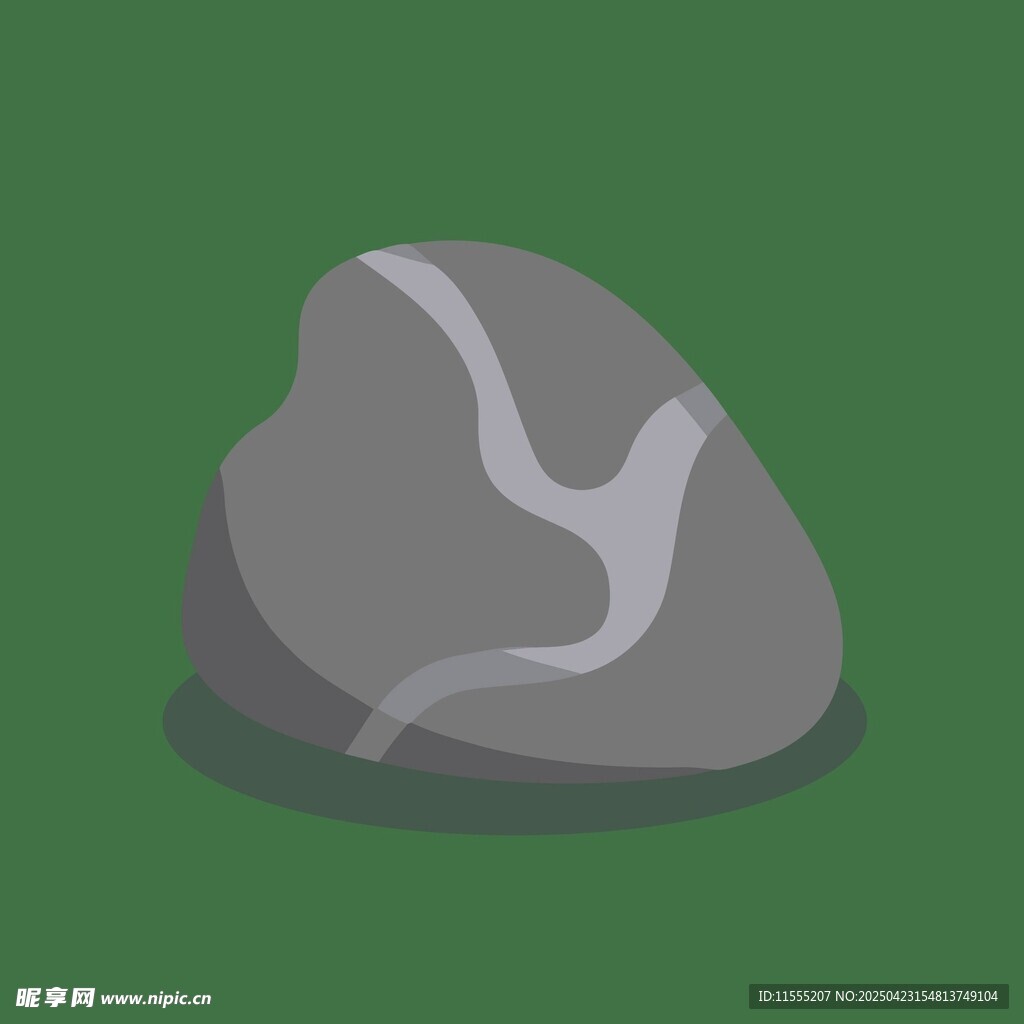 卡通風(fēng)格灰色石頭